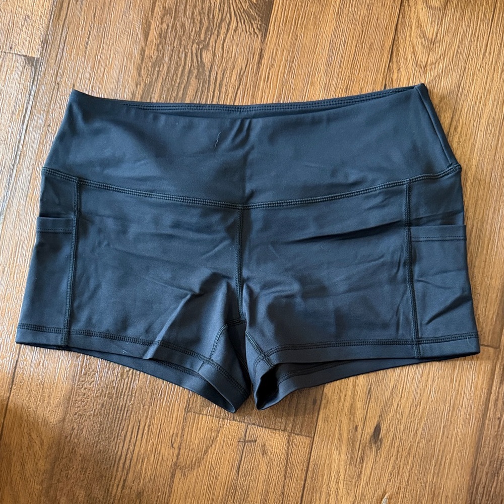 Feed me fight me Women's Black workout Shorts